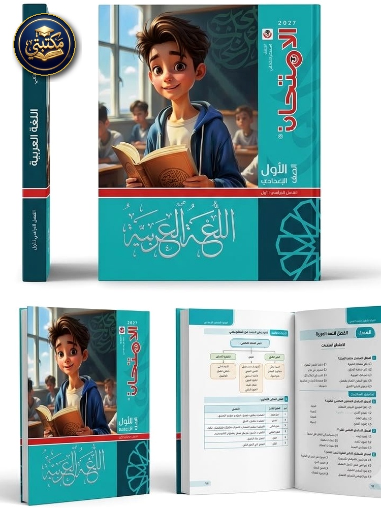 غلاف الامتحان اللغة العربية 1ع 2027 طبعة 2026 / 2027